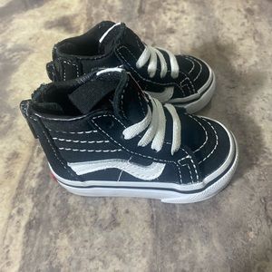Vans toddler sk8-hi zipper shoes size 2